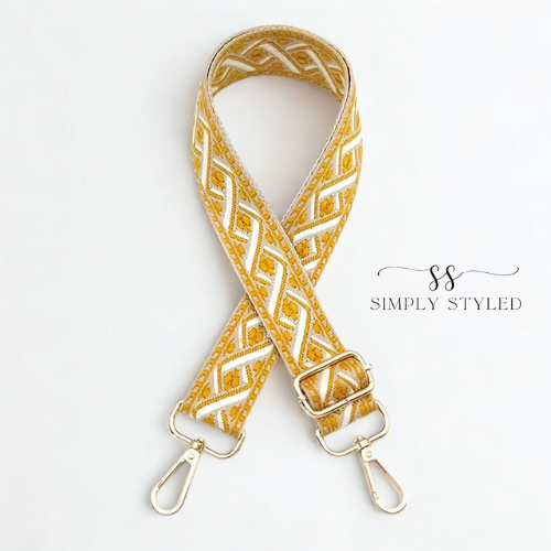 Mustard Yellow Woven Adjustable Handbag Strap – Simply Styled