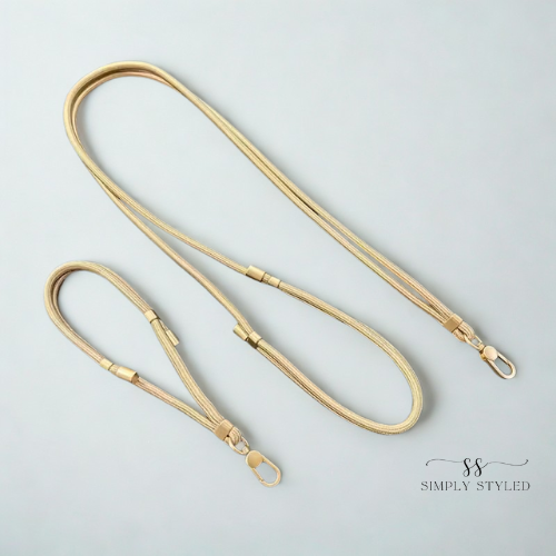 Beige Adjustable Crossbody Phone Lanyard  – Simply Styled