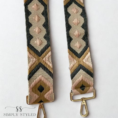 Boho Blush & Mustard Woven Handbag Strap – Simply Styled