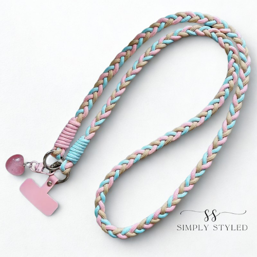 Pastel Braided Adjustable Phone Lanyard – Simply Styled