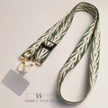 Green & Cream Pattern Adjustable Phone Strap – Simply Styled