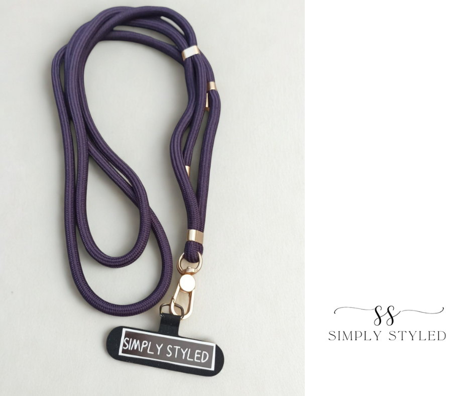 Mauve Adjustable Crossbody Phone Lanyard – Simply Styled